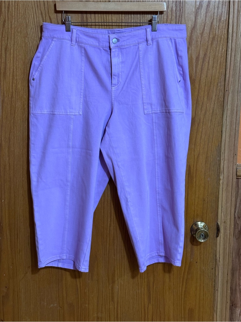 Talbots Lavender sz 18WP wide leg cropped pants women’s